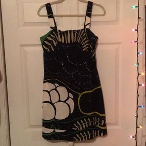 Anthropologie Party Print Cocktail dress